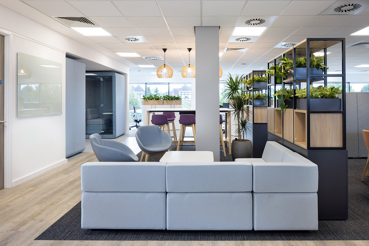 Photo of the Energy & Utility Skills Office after it's 2024 refurbishment.