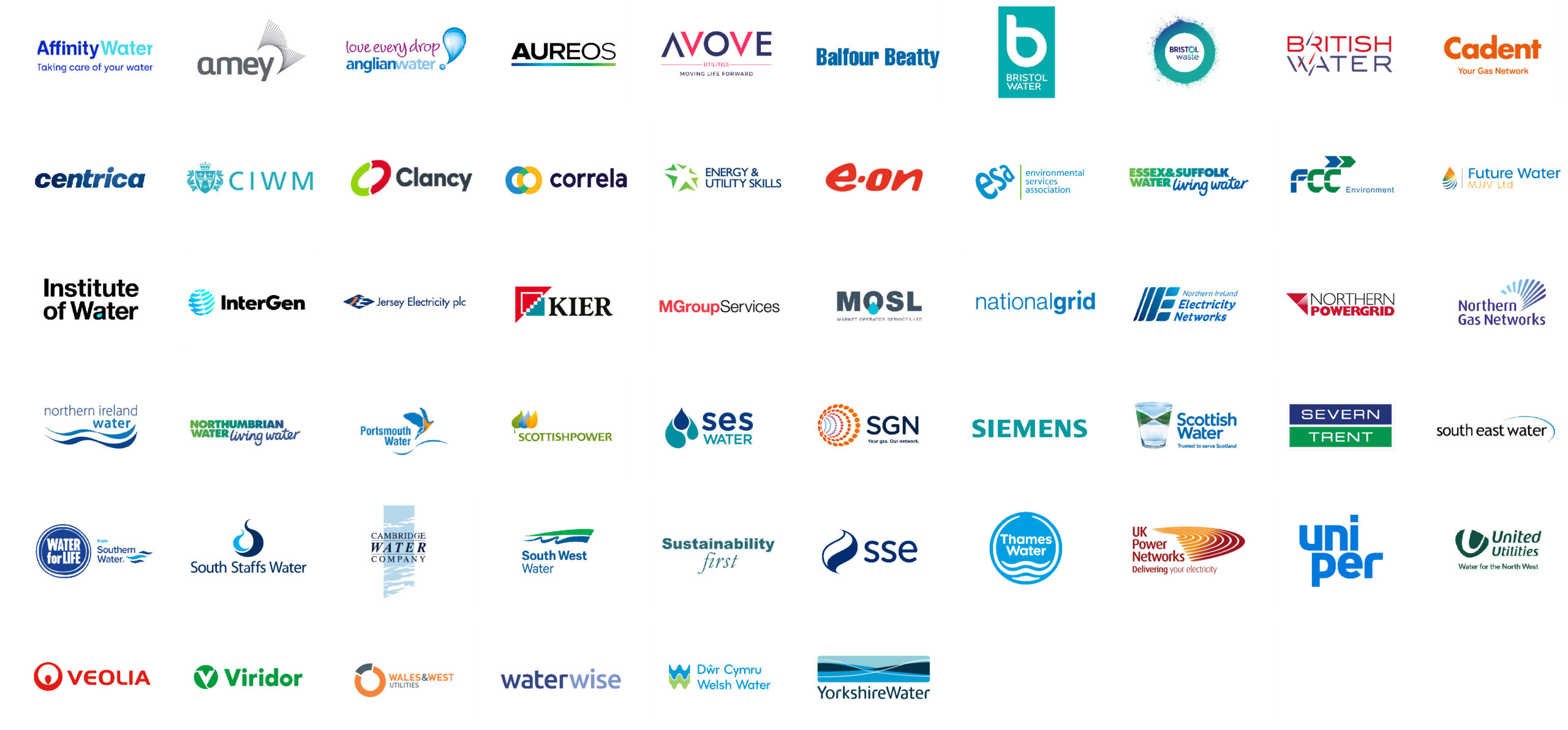 Logos of companies involved in the Inclusion Commitment