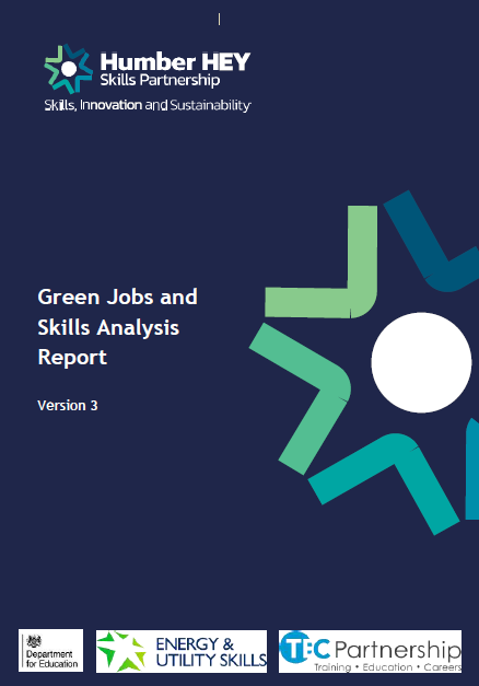 Front cover of the: Green Jobs and Skills Analysis